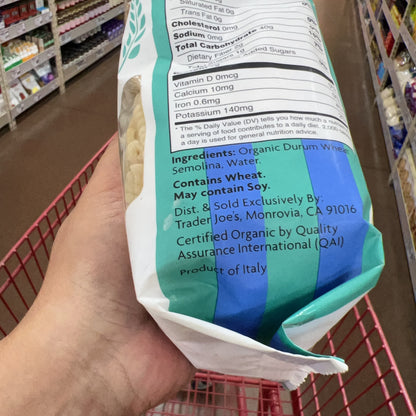 Trader Joe's Organic Fusilli Corti Bucati Pasta 16 oz (1 lb) product image 5