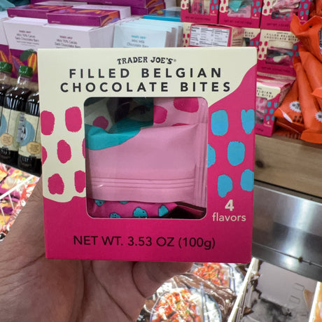 Trader Joe's Filled Belgian Chocolate Bites 4 Flavors 3.53 oz product image 7