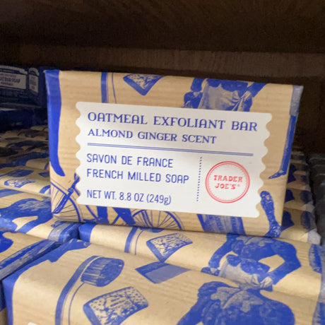Trader Joe's Oatmeal Exfoliant Bar Almond Ginger 8.8 oz – package detail view 8