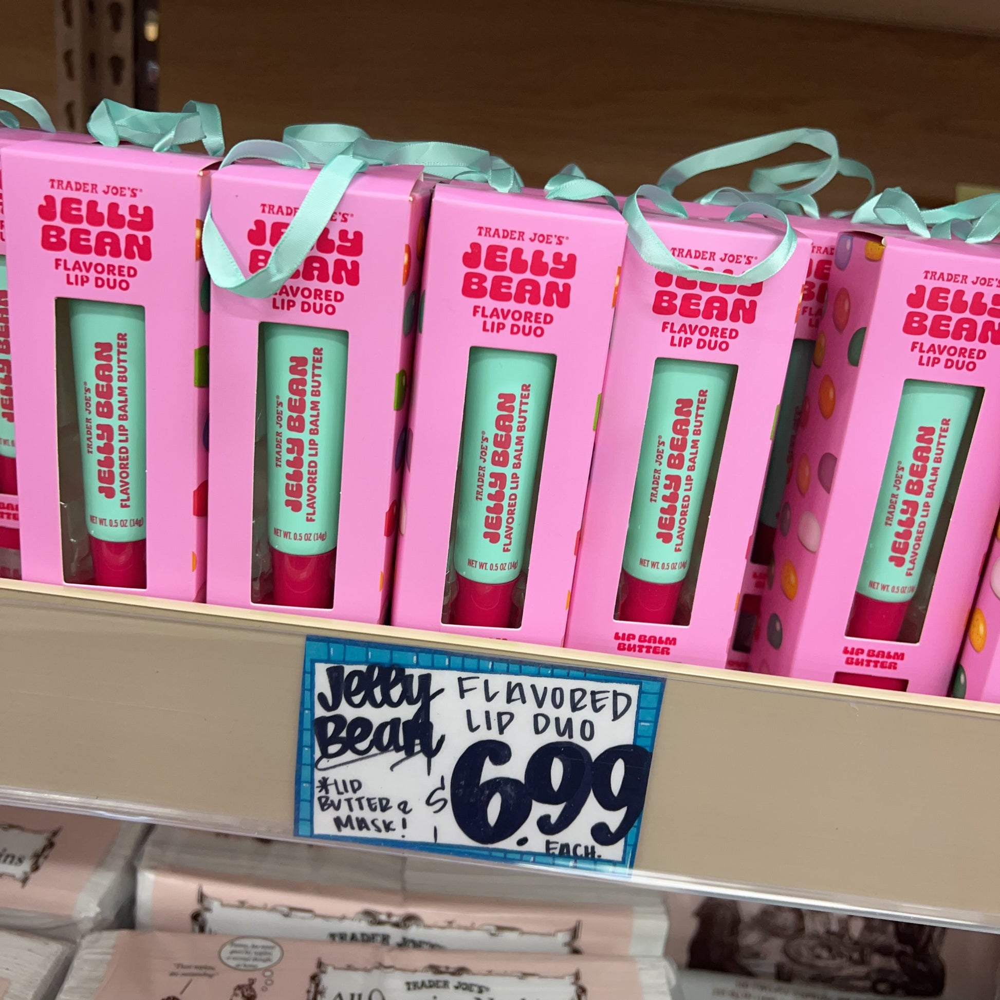 Trader Joe's Jelly Bean Flavored Lip Duo Lip Balm Butter + Overnight Lip Mask
