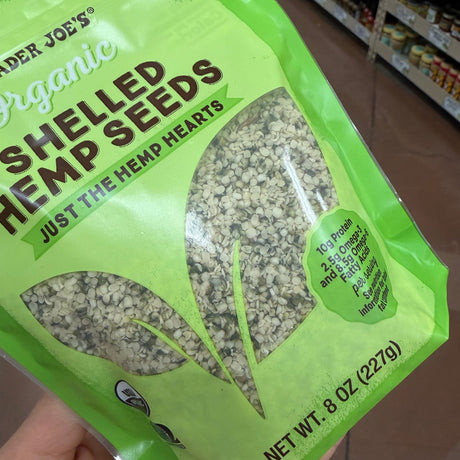 Trader Joe's Organic Shelled Hemp Seeds (Hemp Hearts) 8 oz (227g)