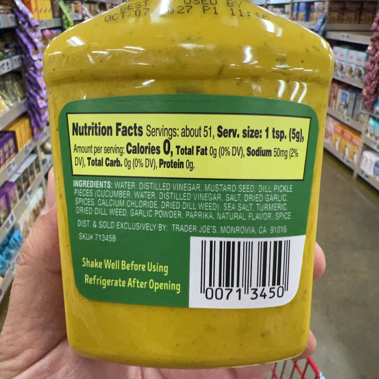 Trader Joe's Dill Pickle Mustard 9 oz product image 5