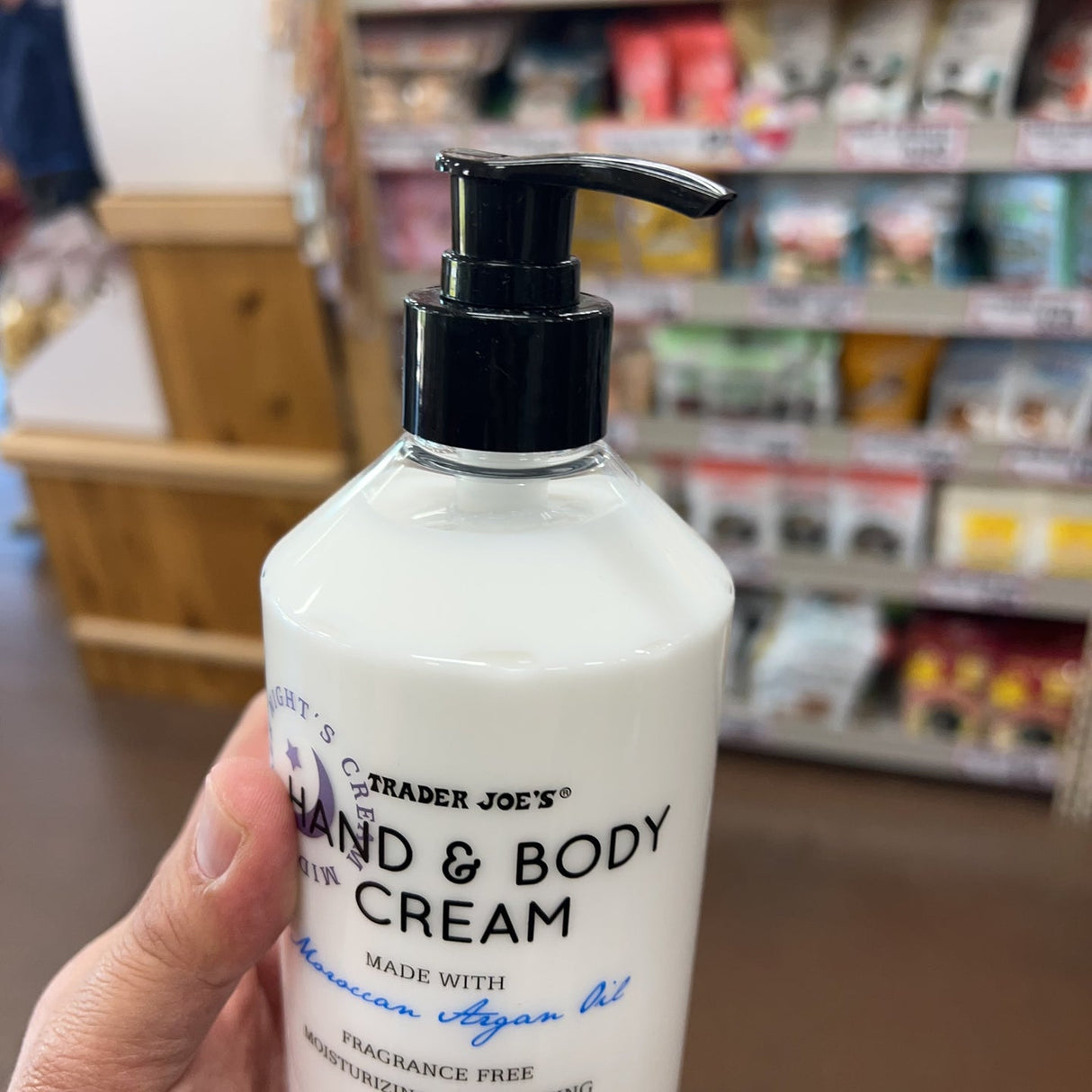 Trader Joe's Midsummer Night's Fragrance-Free Hand & Body Cream Argan Oil 16 fl oz