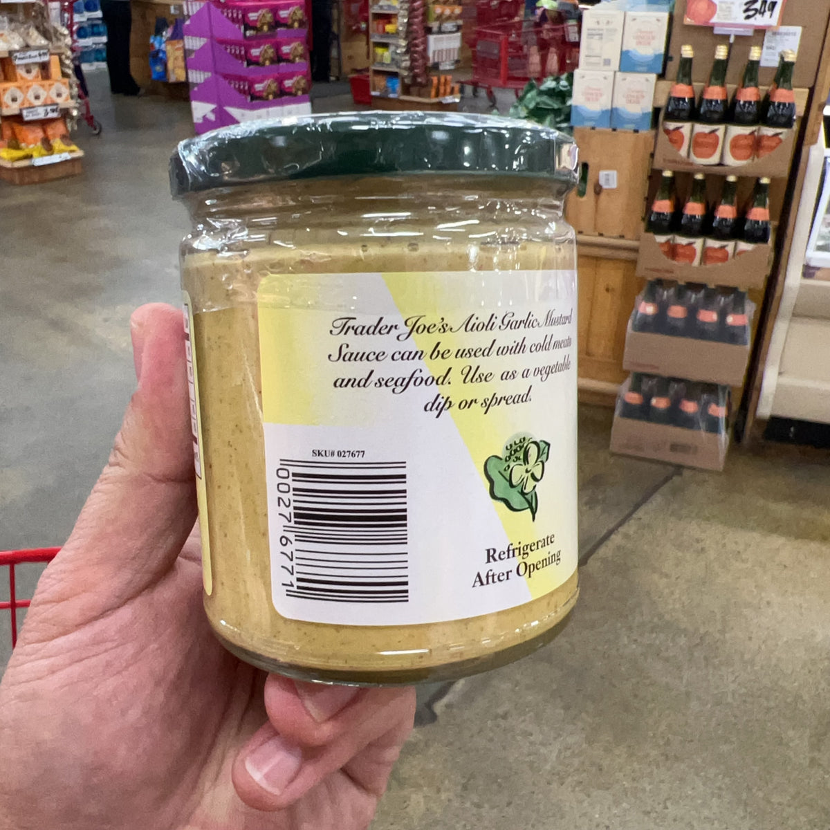 Trader Joe's Aioli Garlic Mustard Sauce 9 oz