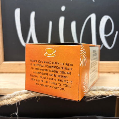 Trader Joe's Mango Flavored Black Tea Blend, 1.2 oz (34g), 20 Tea Bags