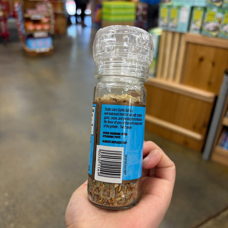 Trader Joe's Garlic Salt with Grinder, 2.46 OZ (70g)