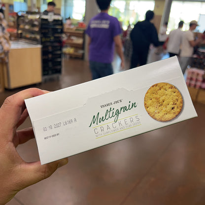 Trader Joe's Multigrain Crackers with Sunflower and Flax Seeds
