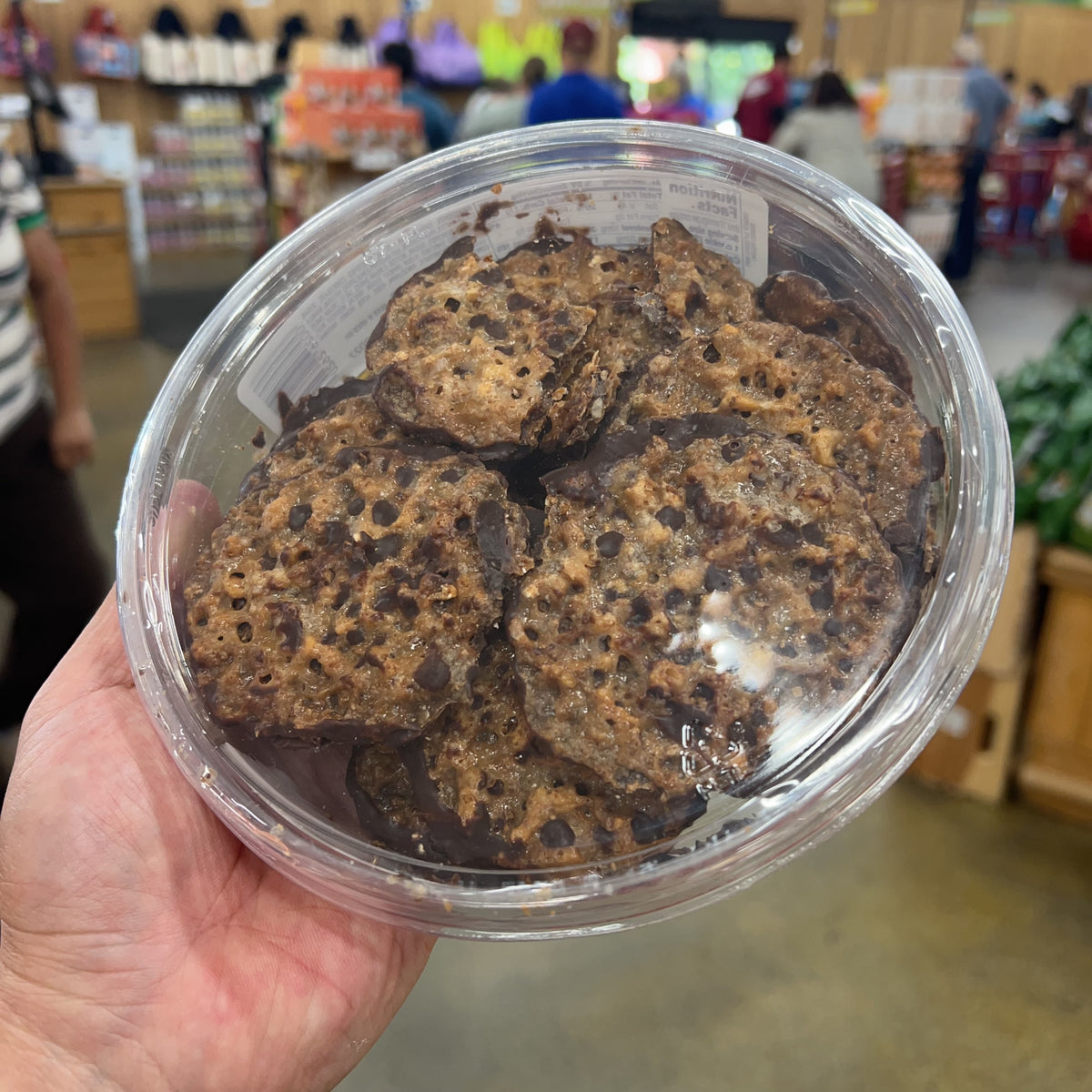 Trader Joe's Laceys Cookies Dark Chocolate Almond 7 oz