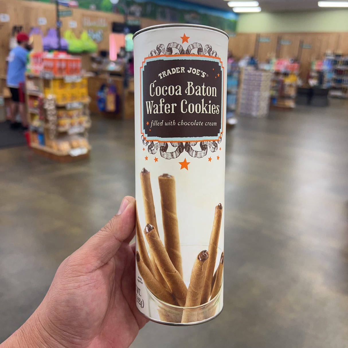 Trader Joe's Cocoa Baton Wafer Cookies 4 oz product image