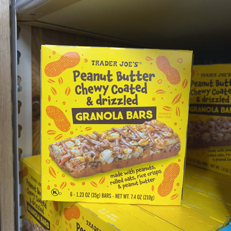 Trader Joe’s Peanut Butter Chewy Coated & Drizzled Granola Bars 6 Pack 7.4 oz product image 6