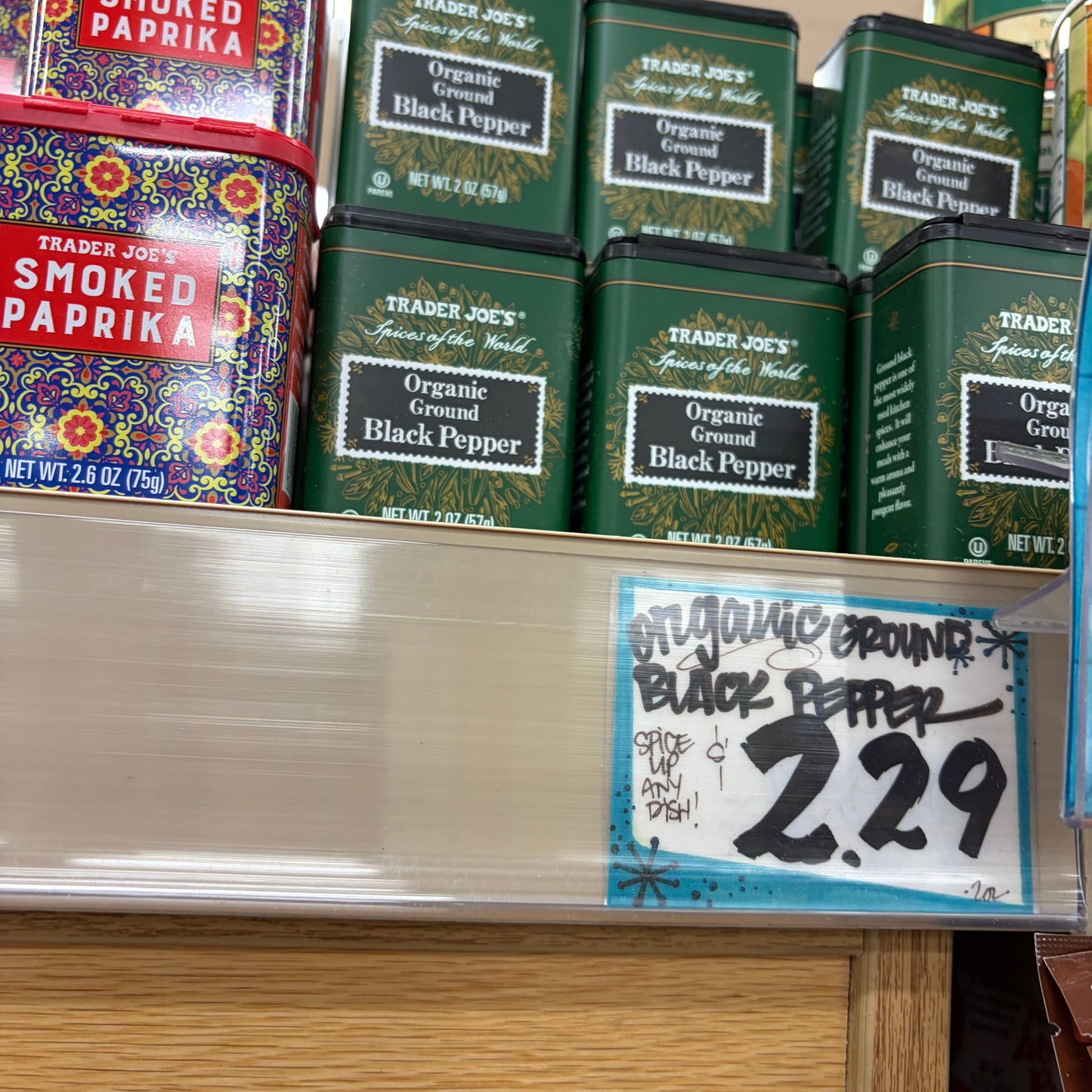 Trader Joe's USDA Organic Ground Black Pepper