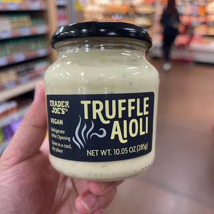 Trader Joe's Vegan Truffle Aioli 10.05 oz (285g) | Black Truffle | Dairy-Free & Egg-Free