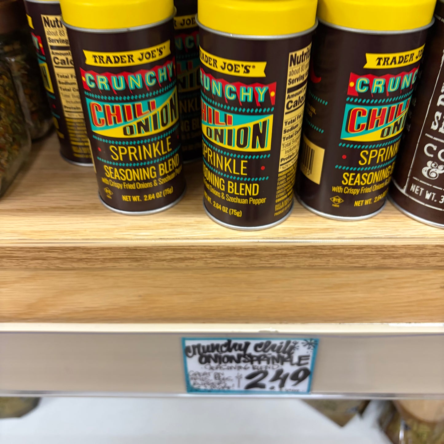 Trader Joe's Crunchy Chili Onion Sprinkle Seasoning Blend