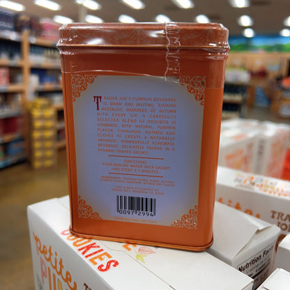 Trader Joe's Pumpkin Spice Rooibos Herbal Tea 1.4 oz (40g) | Caffeine-Free
