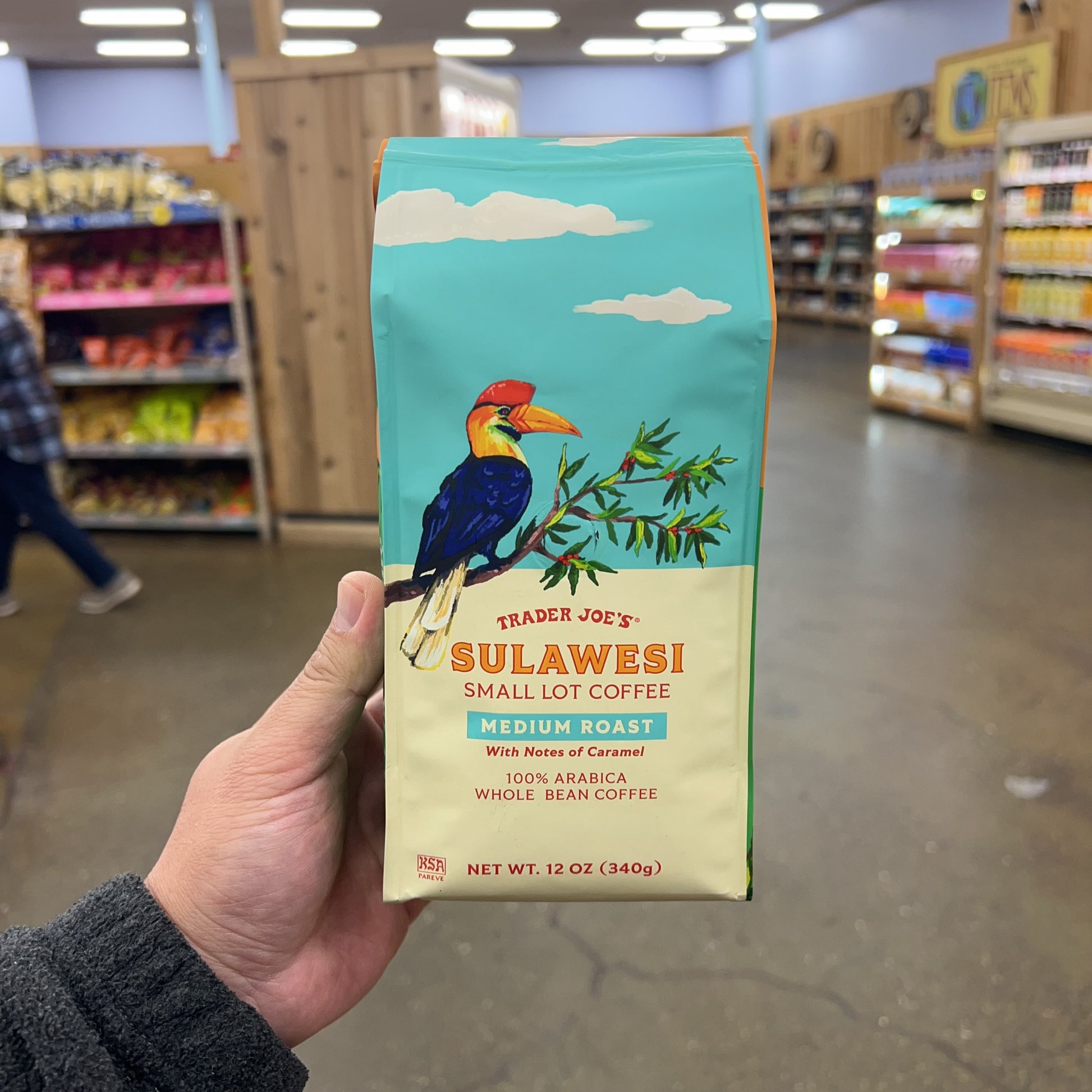 Trader Joe's Sulawesi Small Lot Medium Roast Whole Bean Coffee, 12 oz
