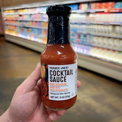 Trader Joe's Cocktail Sauce for Seafood | Fresh Horseradish | Gluten-Free | 11 oz (312g)