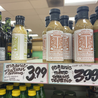 Trader Joe's Organic Toasted Sesame Dressing USDA Organic 12 fl oz