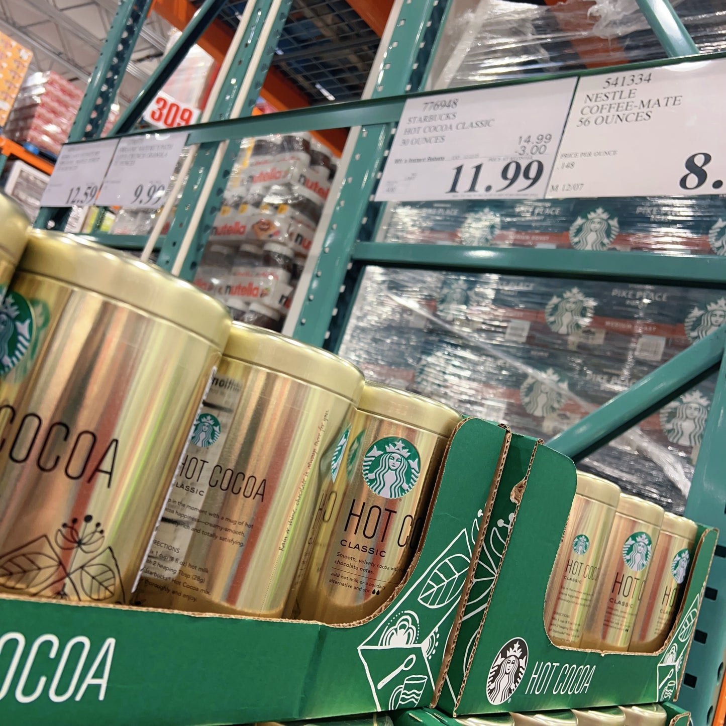 Starbucks Classic Hot Cocoa Mix 30 oz (850g) | ~30 Servings | Kosher Dairy