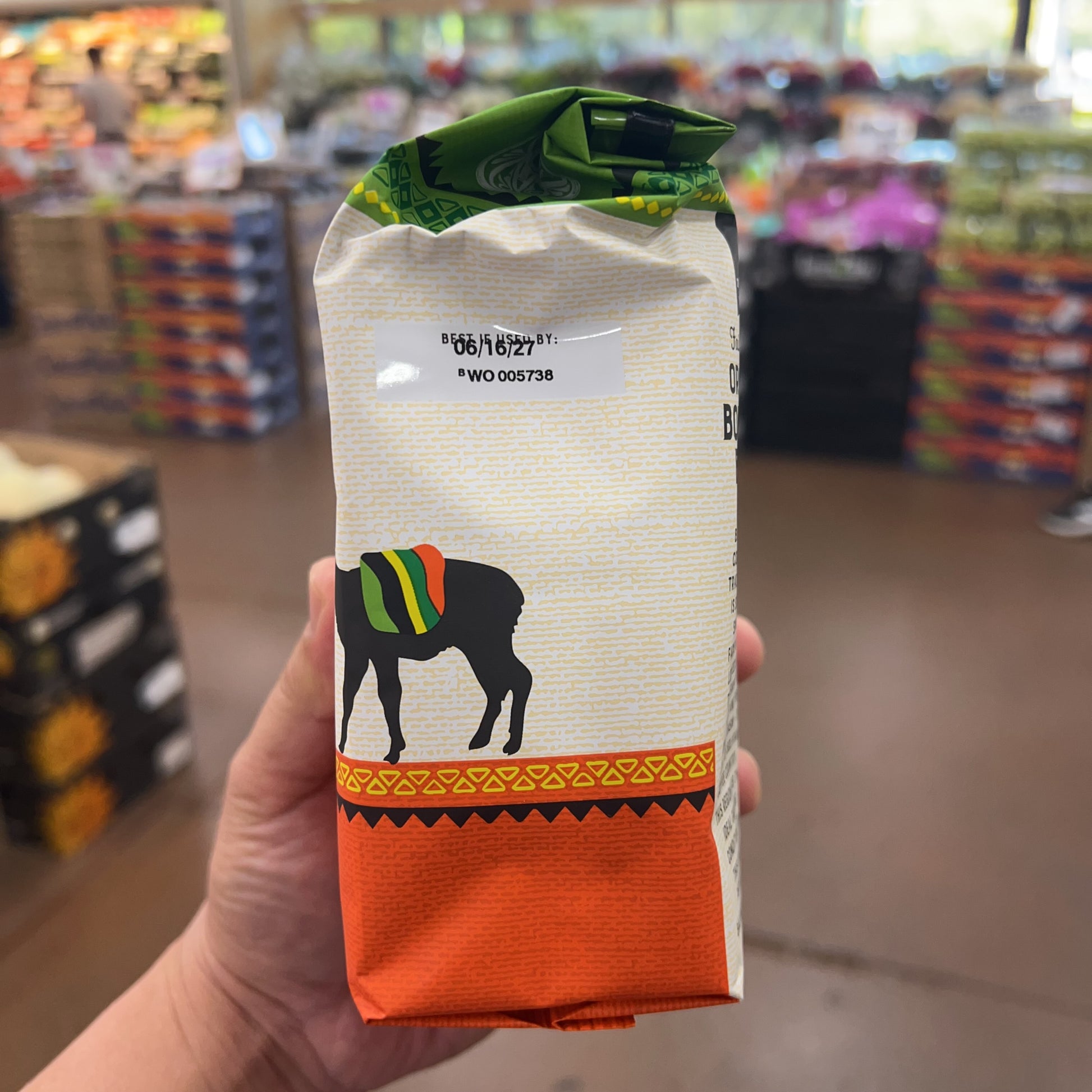 Trader Joe's Fair Trade Organic Bolivian Blend Medium Dark Roast Whole Bean Coffee