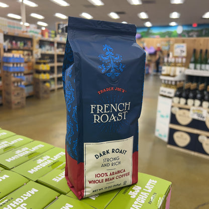 Trader Joe's French Roast Coffee Dark Roast 100% Arabica Whole Bean 13 oz