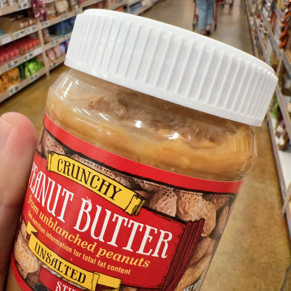 Trader Joe's Peanut Butter from Unblanched Peanuts No Additives 16 oz
