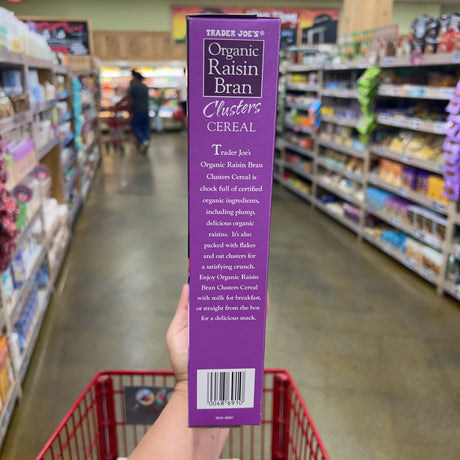 Trader Joe's Organic Raisin Bran Clusters Cereal 20 oz, product image 2