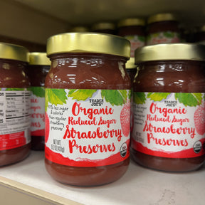 Trader Joe's Organic Reduced Sugar Strawberry Preserves 15.2 oz product image