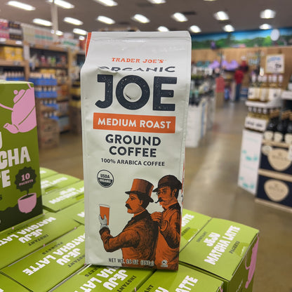 Trader Joe's Organic Joe Medium Roast Ground Coffee USDA Organic 100% Arabica 14 oz