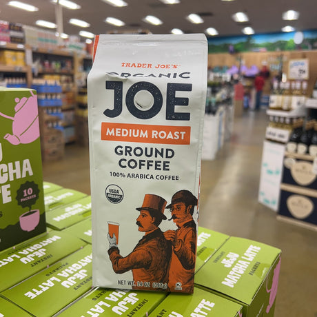 Trader Joe's Organic Joe Medium Roast Ground Coffee USDA Organic 100% Arabica 14 oz