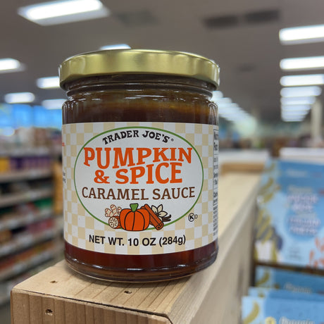 Trader Joe's Pumpkin & Spice Caramel Sauce 10 oz – product package