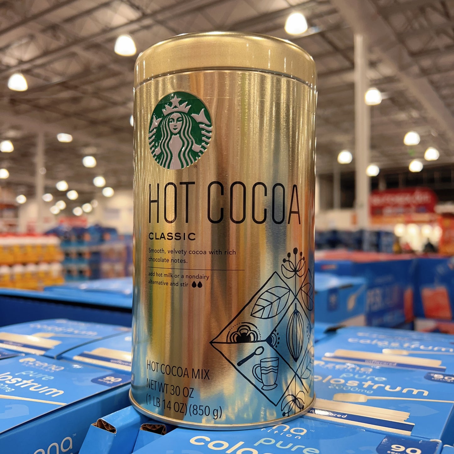 Starbucks Classic Hot Cocoa Mix 30 oz (850g) | ~30 Servings | Kosher Dairy