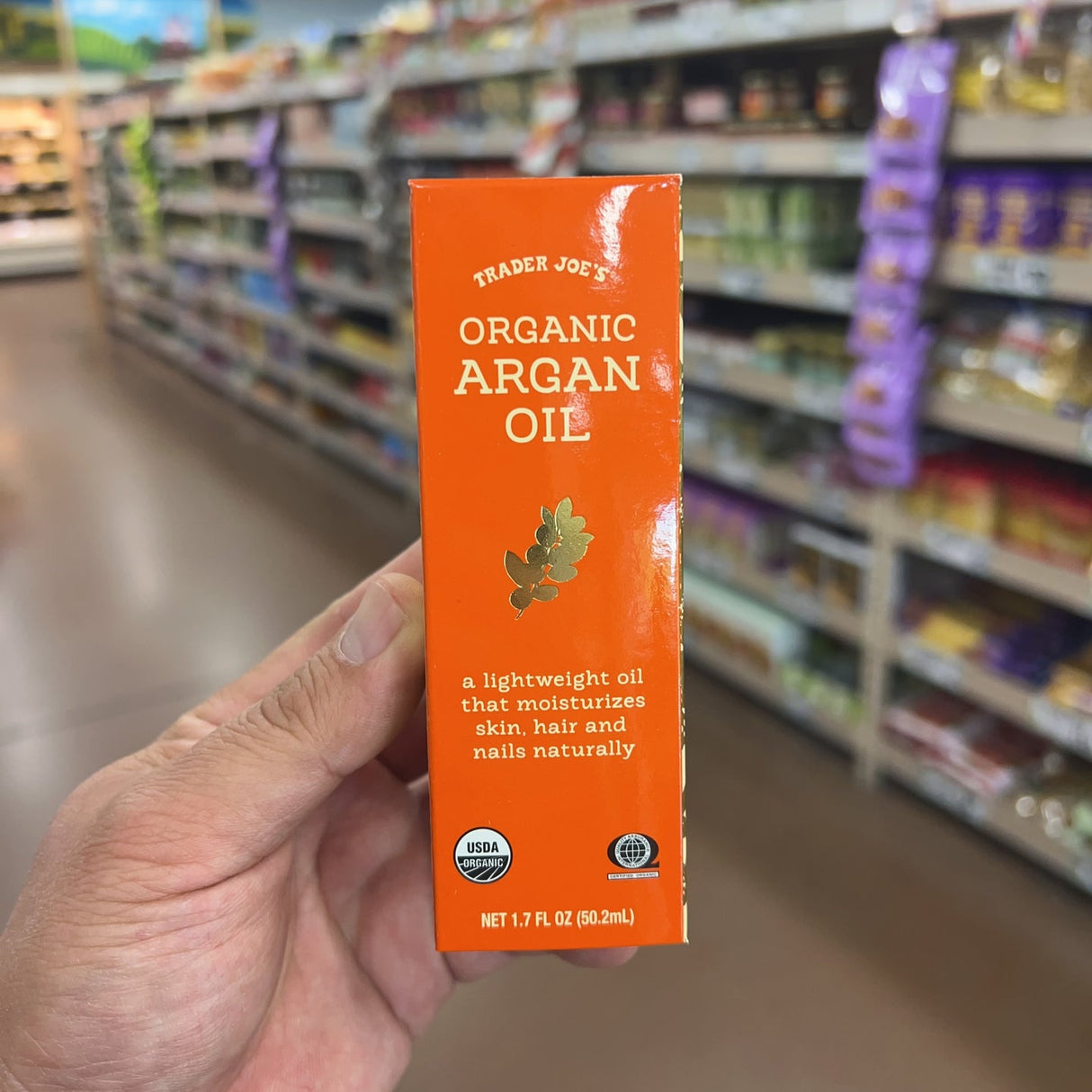 Trader Joe's USDA Certified Organic Argan Oil 1.7 fl oz