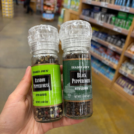 Trader Joe's Black Peppercorns with Grinder, 1.8 OZ (51g)