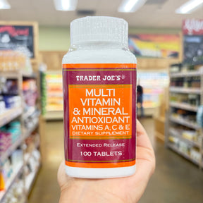 Trader Joe's Multi Vitamin & Mineral Antioxidant Vitamins A, C & E Extended Release 100 Tablets product image