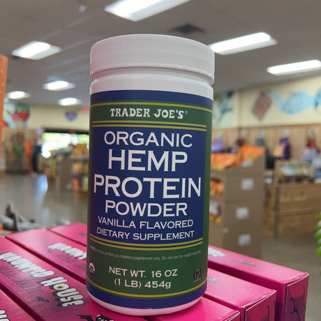 Trader Joe's Organic Hemp Protein Powder Vanilla Flavored 16 oz – product package