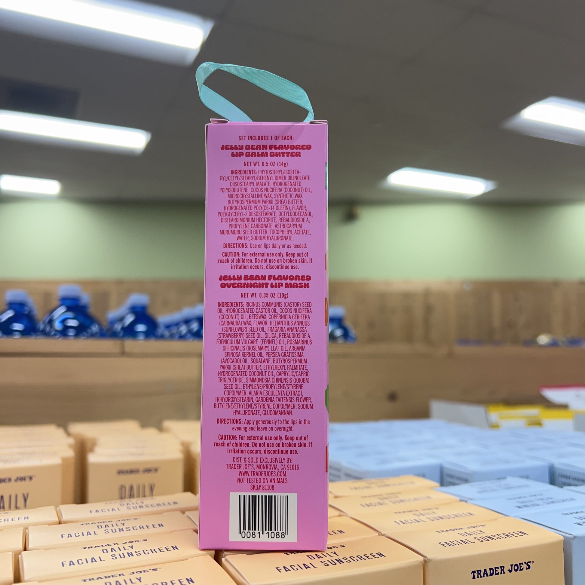 Trader Joe's Jelly Bean Flavored Lip Duo Lip Balm Butter + Overnight Lip Mask