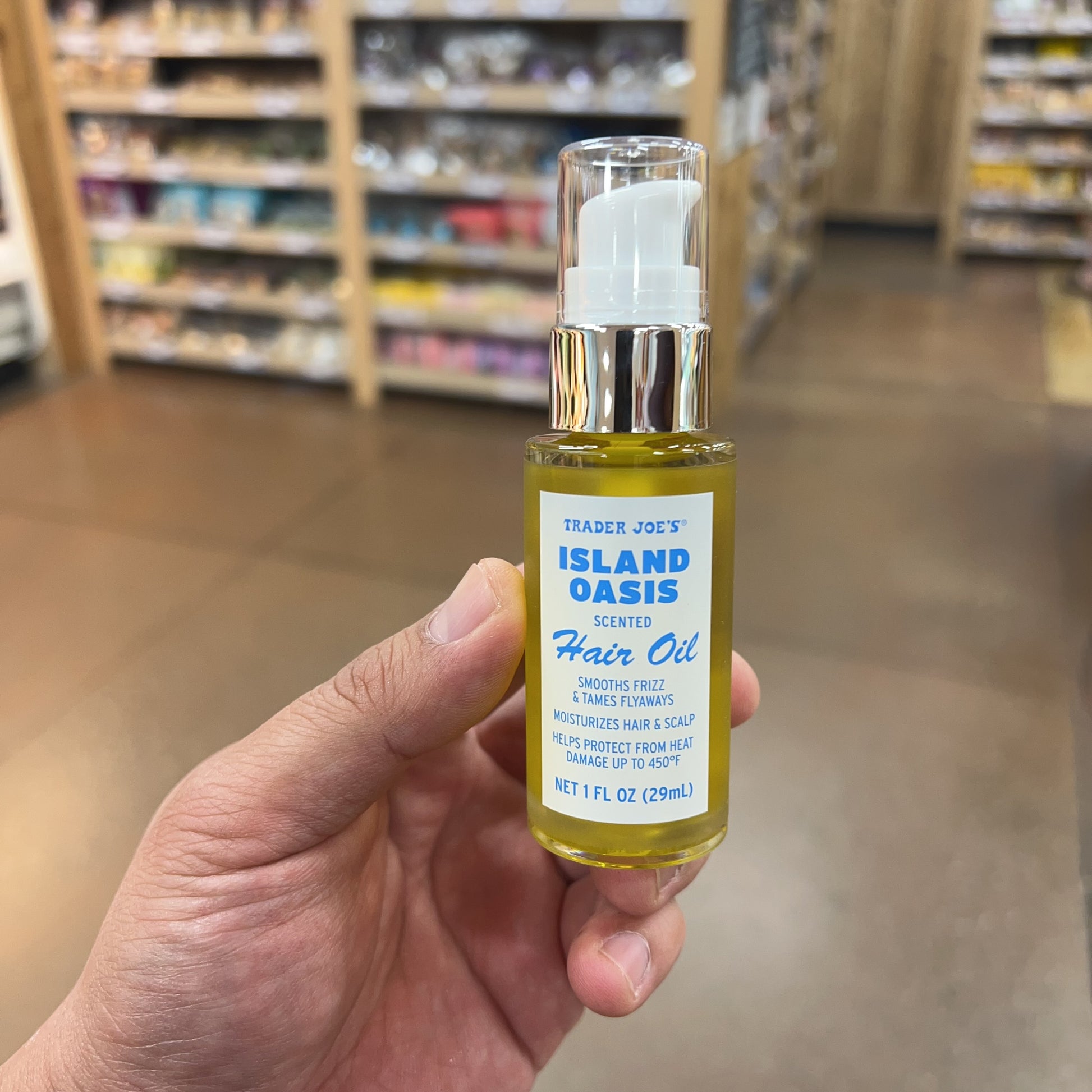 Trader Joe's Island Oasis Scented Hair Oil 1 fl oz (29mL)