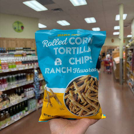 Trader Joe's Rolled Corn Tortilla Chips Ranch Flavored 9 oz