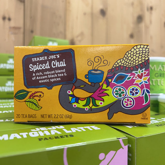 Trader Joe's Spiced Chai Tea 20 Bags 2.2 oz product image