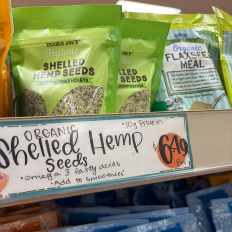 Trader Joe's Organic Shelled Hemp Seeds (Hemp Hearts) 8 oz (227g)