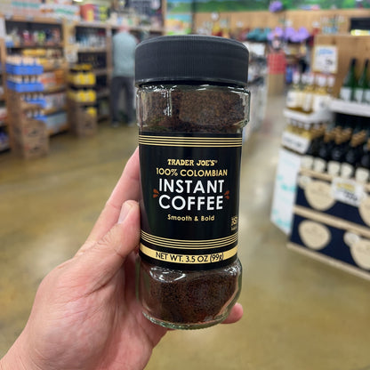 Trader Joe's 100% Colombian Instant Coffee Smooth & Bold 3.5 oz