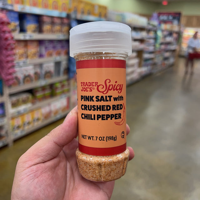Trader Joe's Spicy Pink Salt with Crushed Red Chili Pepper 7 oz product image