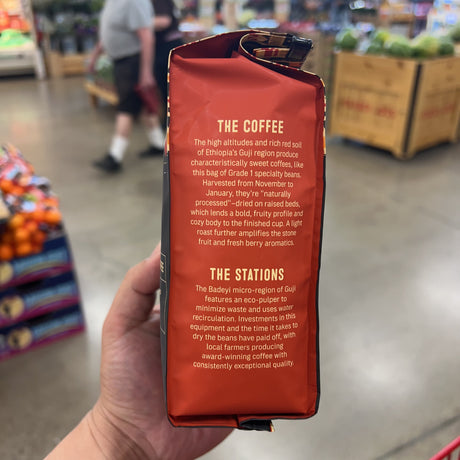 Trader Joe's Ethiopia Guji 100% Arabica Whole Bean Coffee 12 oz – package detail view 4