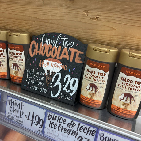 Trader Joe's Hard Top Chocolate Shell Topping 6.17 oz (175g)