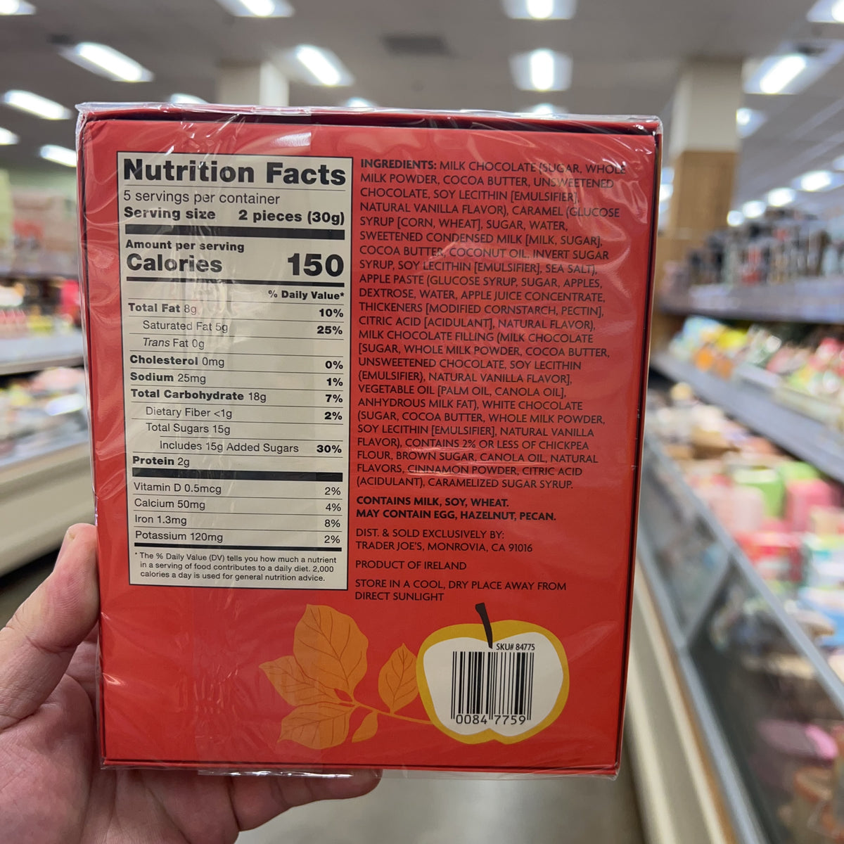 Trader Joe's Apple Crisp Inspired Milk Chocolate Caramels 5.29 oz