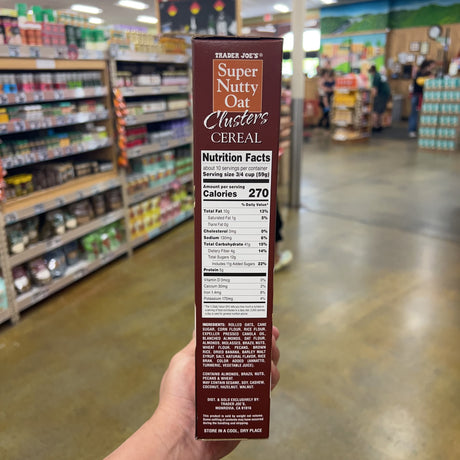 Trader Joe's Super Nutty Oat Clusters Cereal 20 oz, product image 3