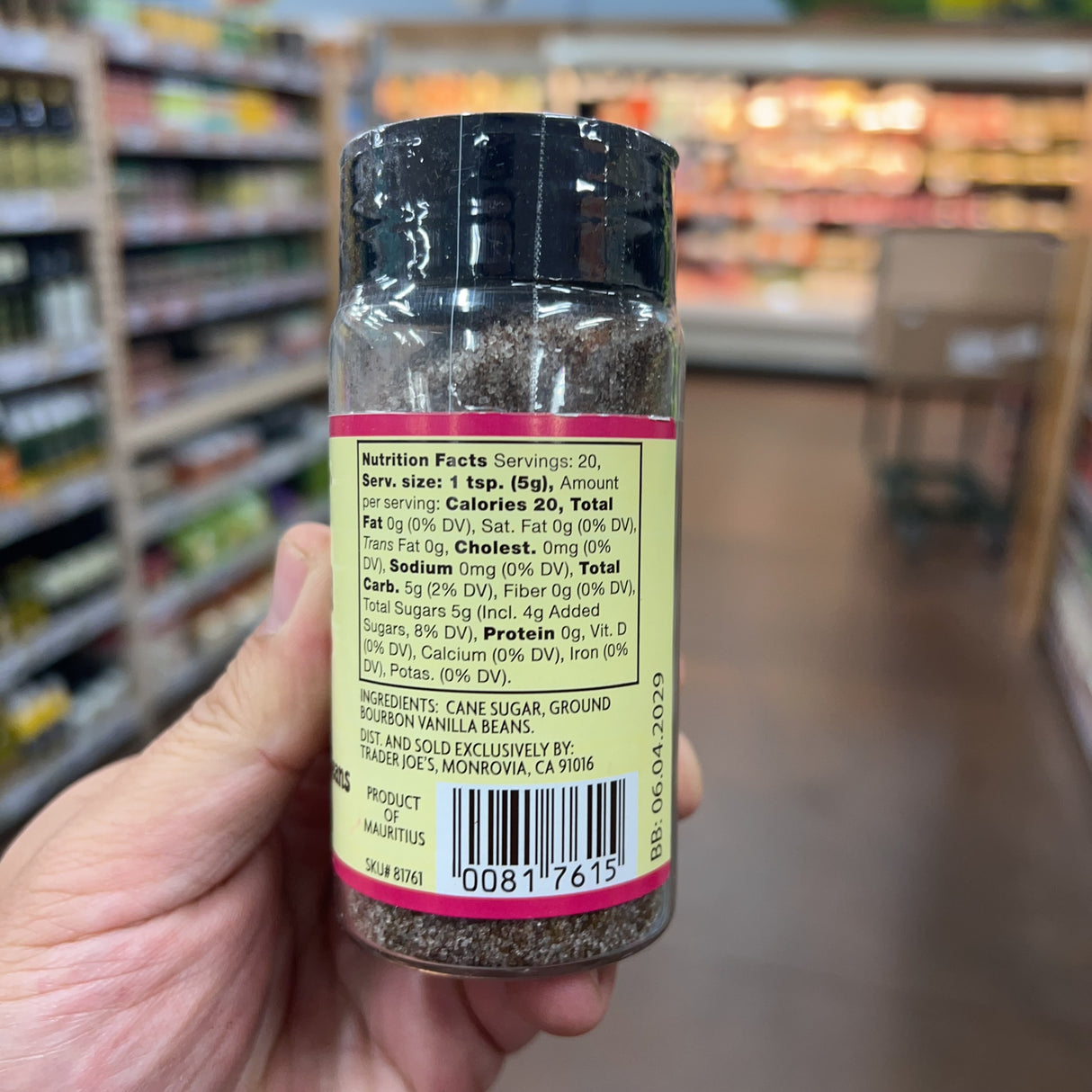 Trader Joe's Vanilla Sugar Made with Bourbon Vanilla Beans 3.53 oz product image 2