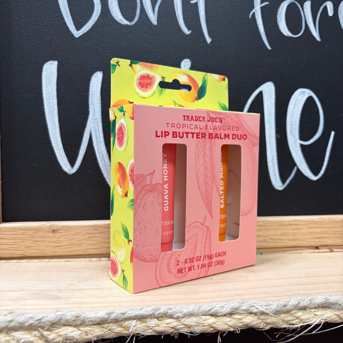 Trader Joe's Tropical Flavored Lip Butter Balm Duo
