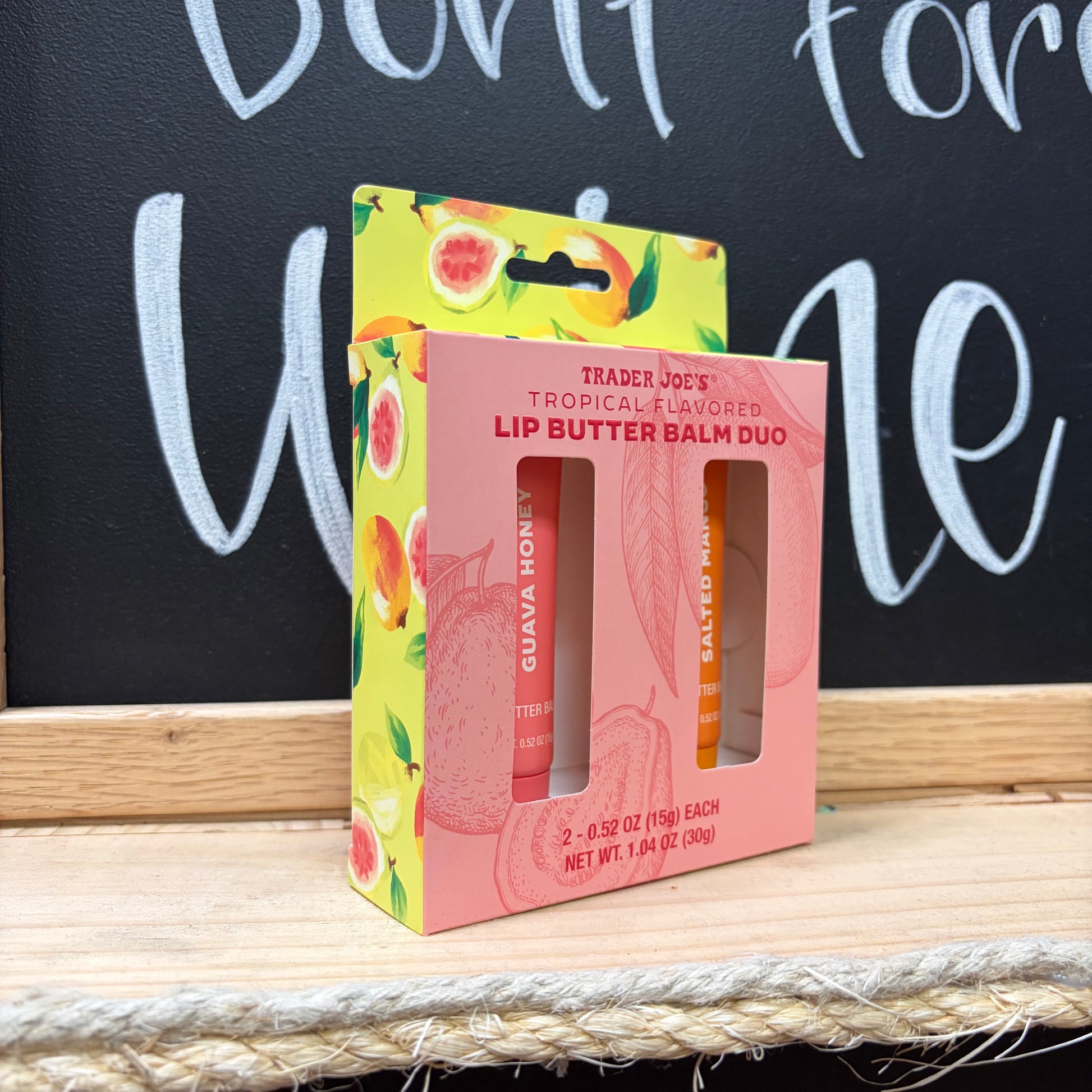 Trader Joe's Tropical Flavored Lip Butter Balm Duo
