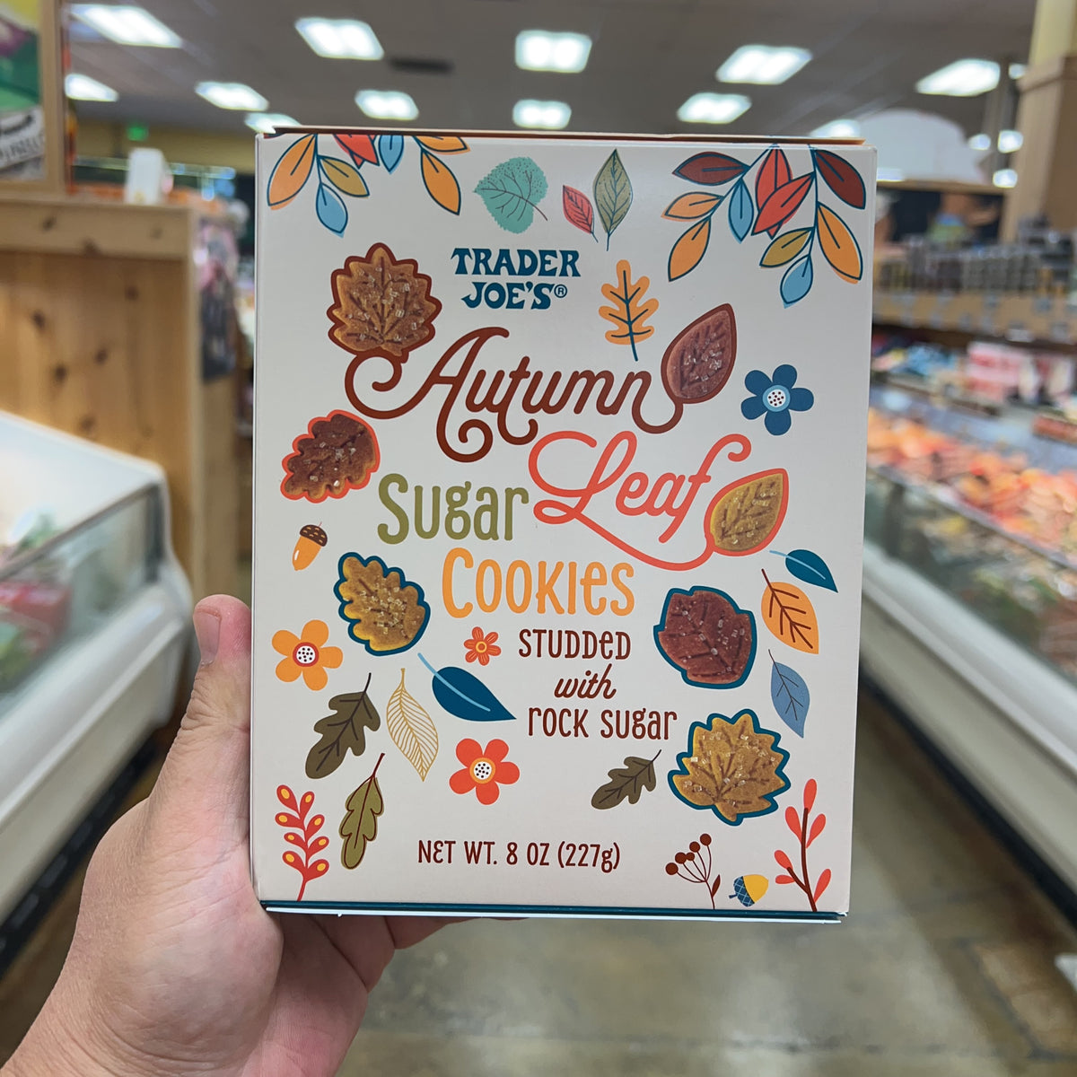 Trader Joe's Autumn Sugar Leaf Cookies — additional packaging detail